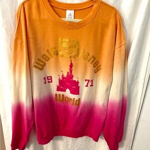 Disney Orange and Pink Sweatshirt